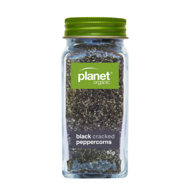 Organic Spices - Black Crack Pepper 55g (Planet Organic)