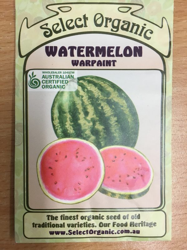 Organic watermelon seeds - warpaint (Select Organic ...