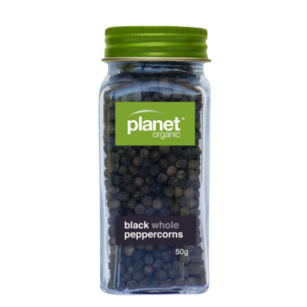 Organic Spices - Black Whole Pepper 50g (Planet Organic)